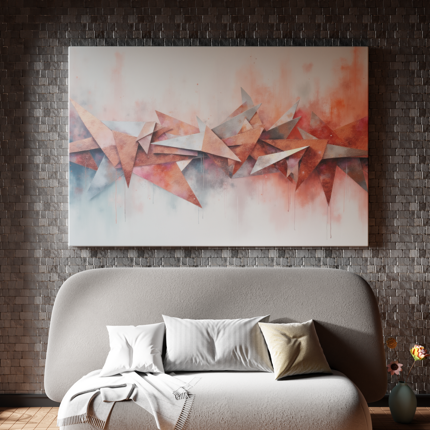 Geometric Burst of Color