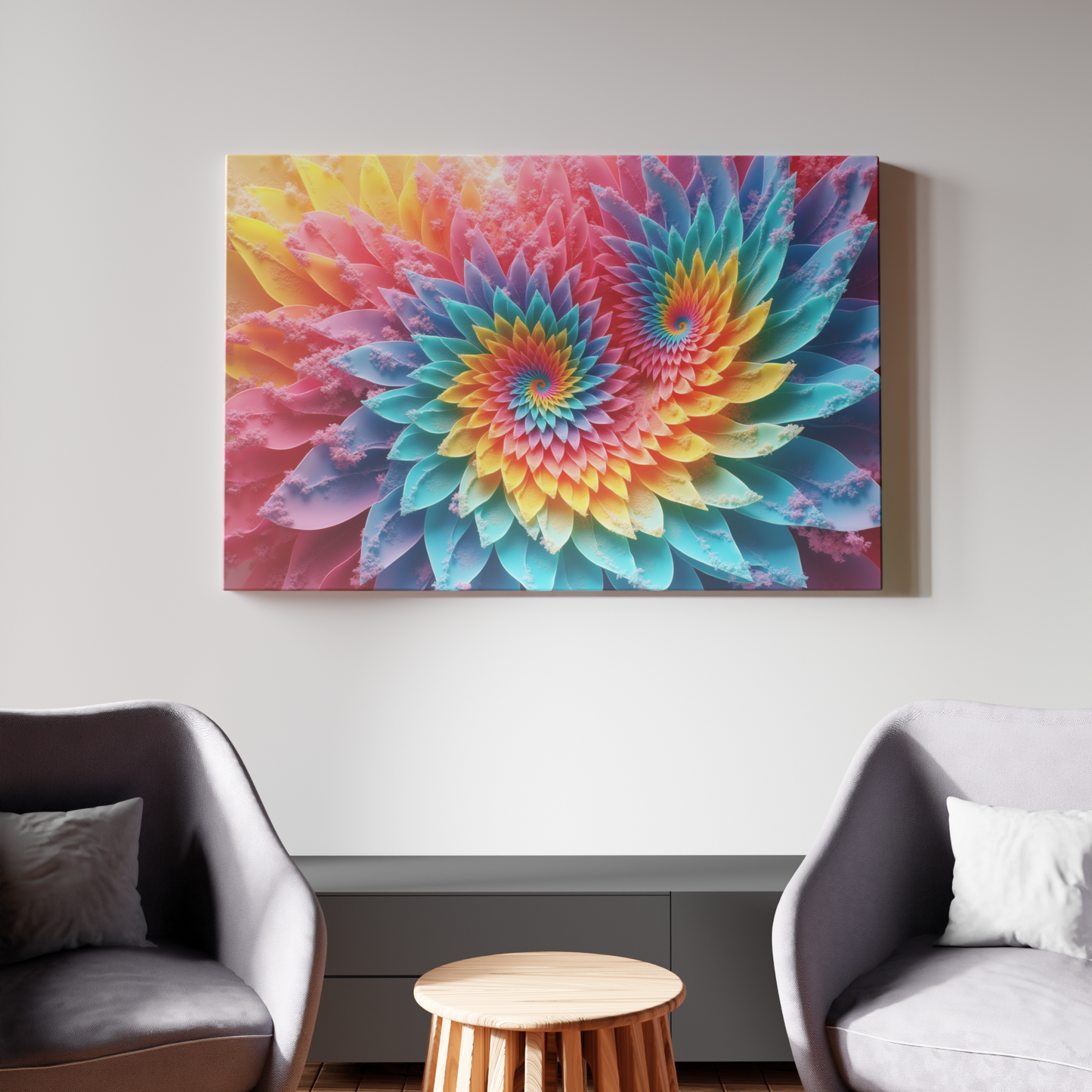 Radiant Kaleidoscope Blossoms