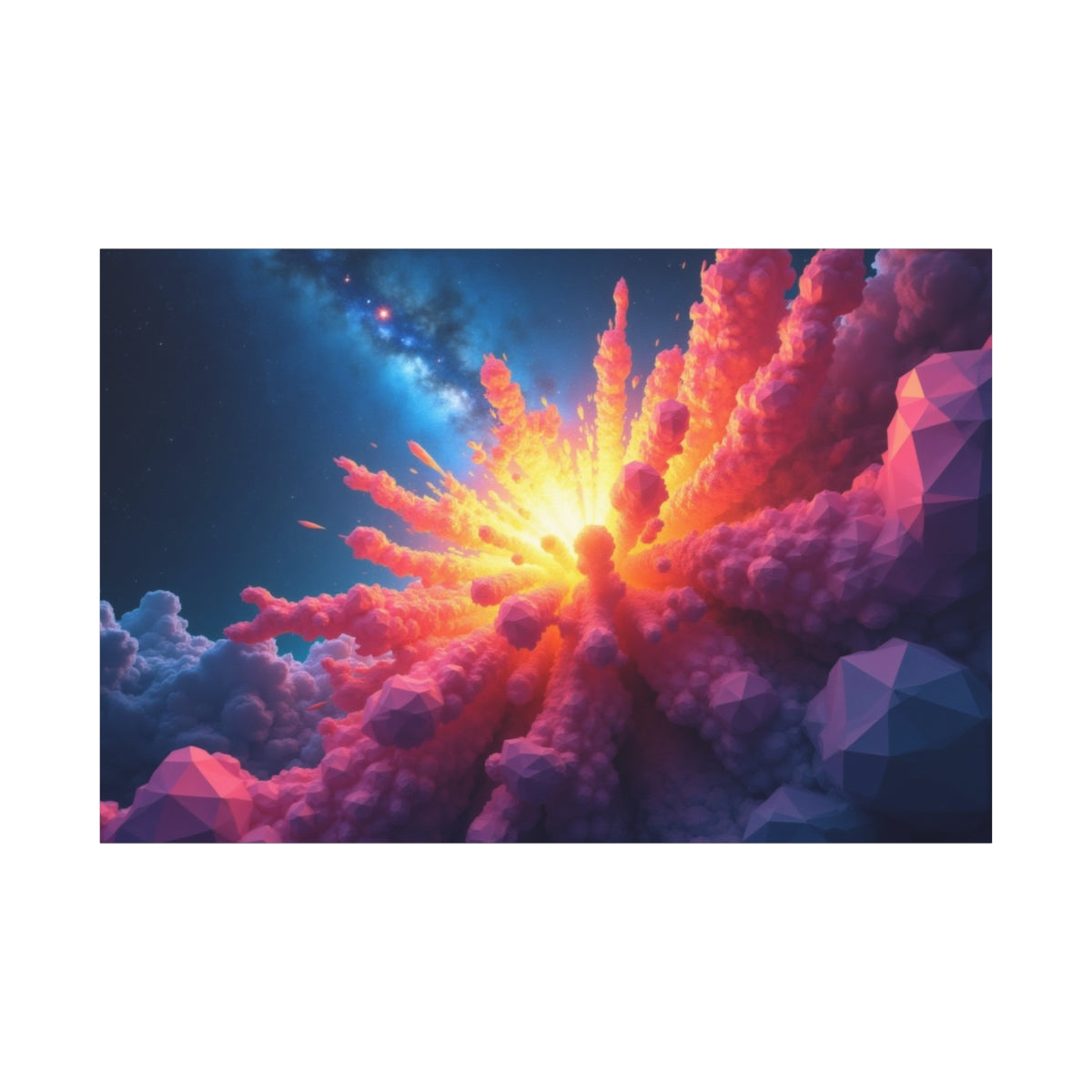 Galactic Bloom: Radiant Cosmic Explosion
