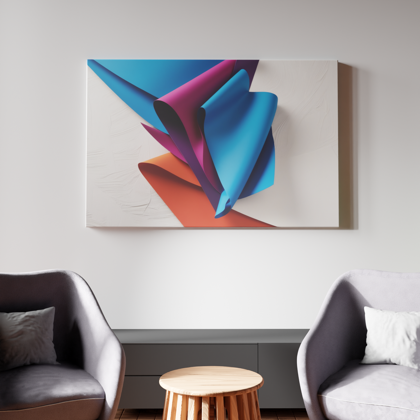 Vibrant Folds of Color