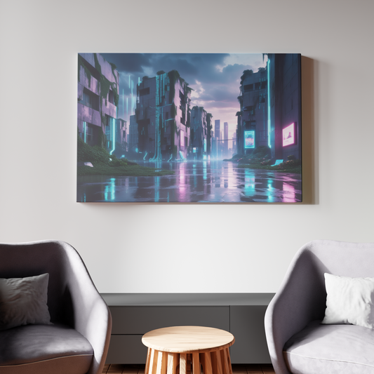 Digital Dystopia: Neon Reflections