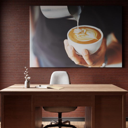 Artistic Latte Creation