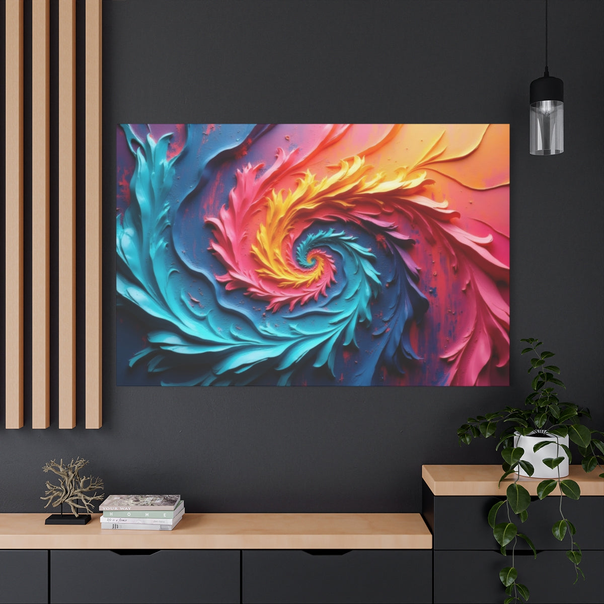 Vibrant Swirl of Colors