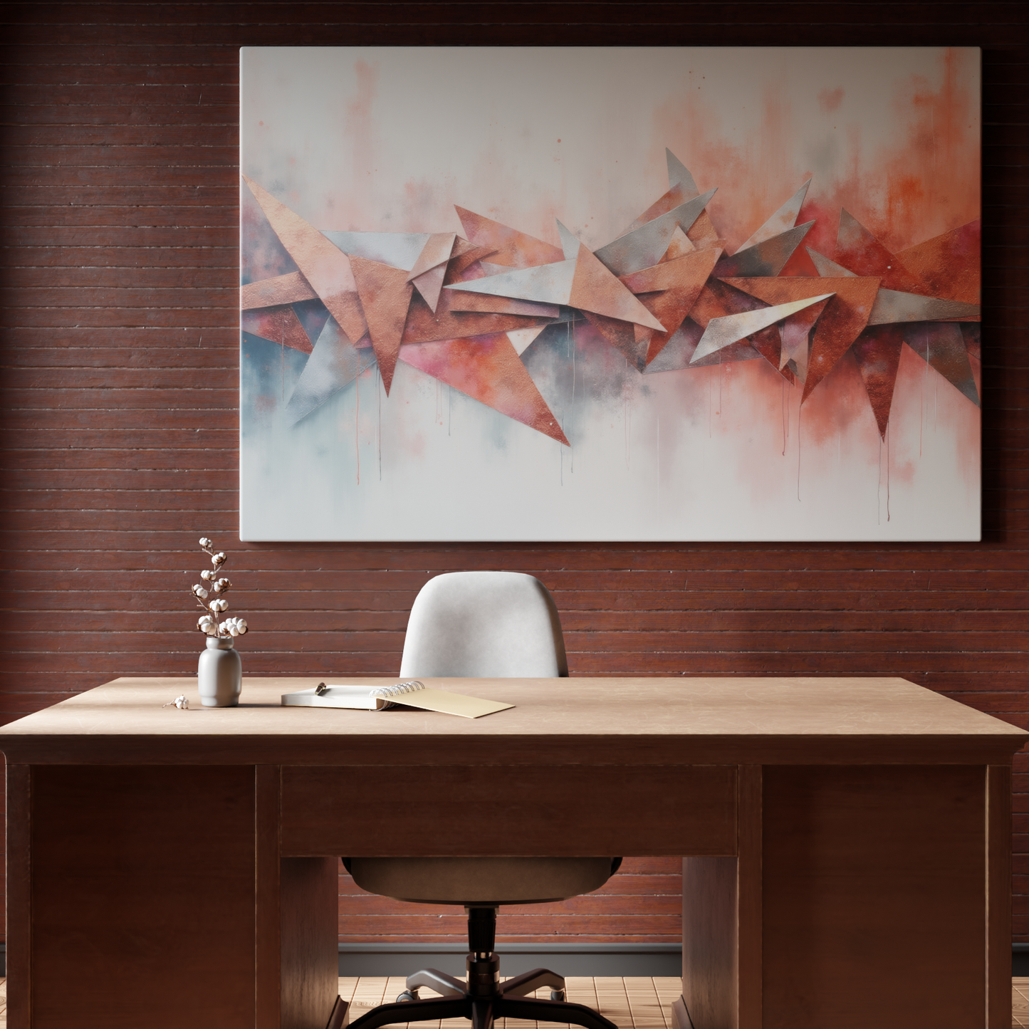 Geometric Burst of Color