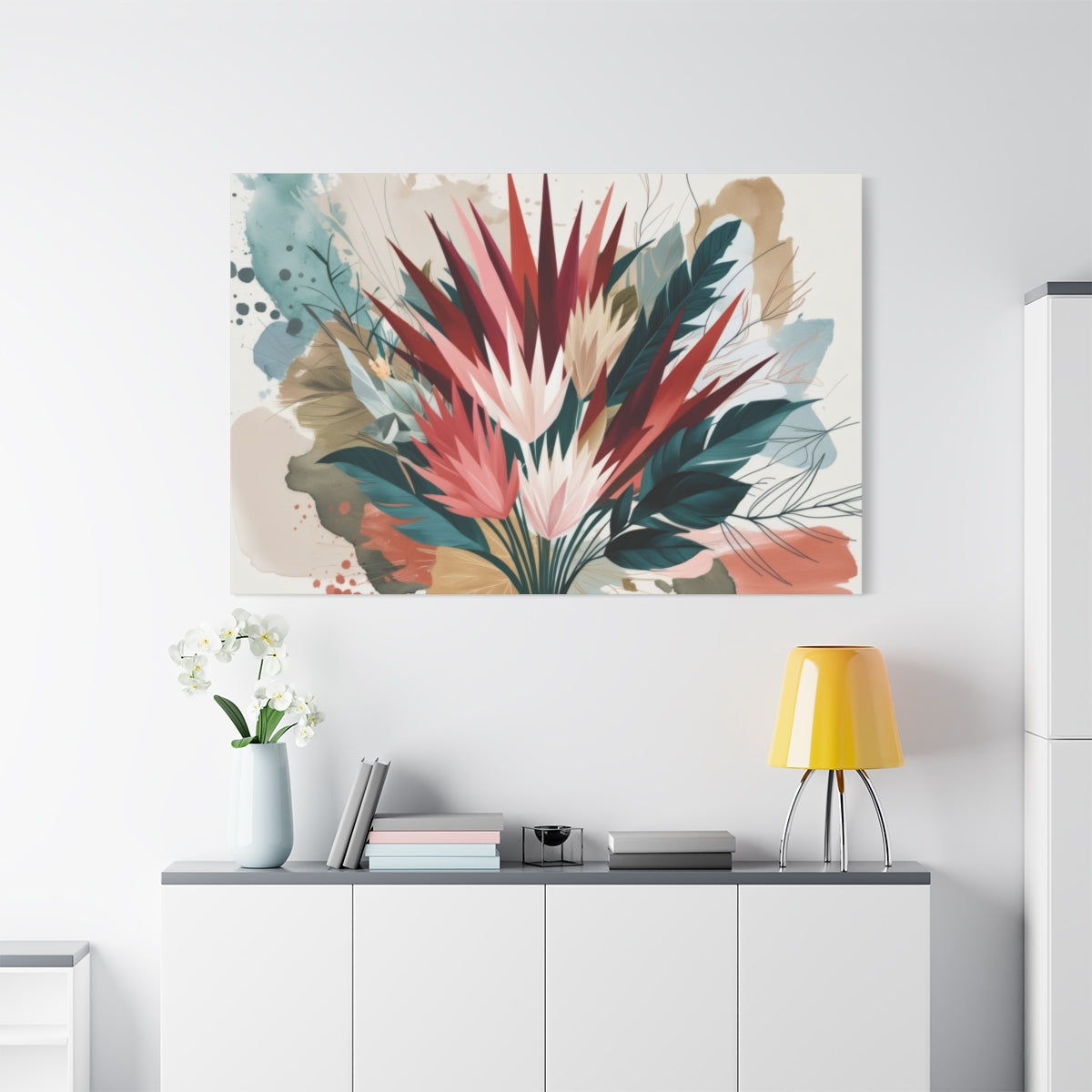 Floral Symphony in Abstract Watercolors