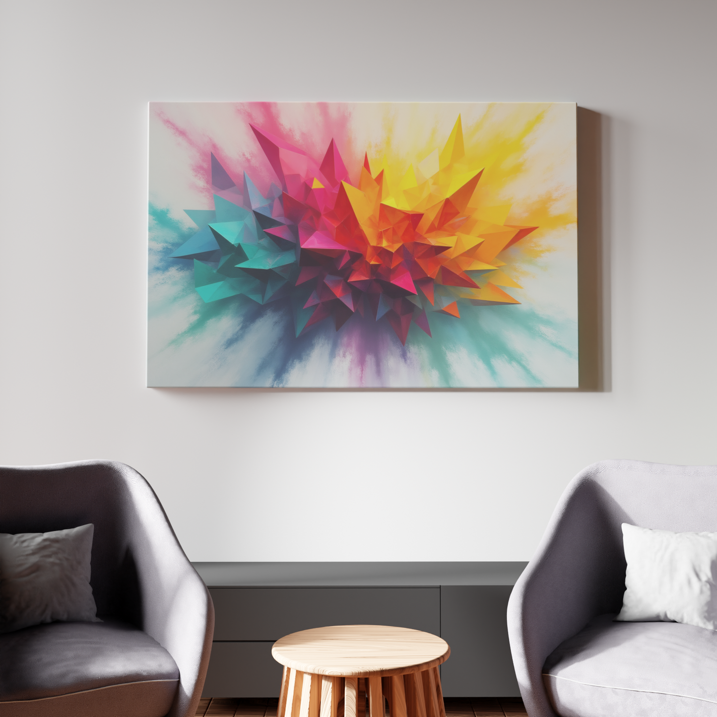 Colorful Geometric Burst