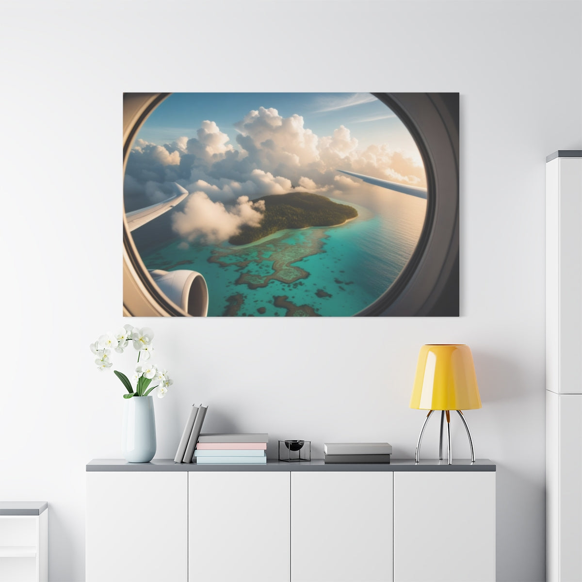 Isle of Serenity Through the Clouds