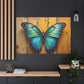 Vibrant Wings on Rustic Canvas