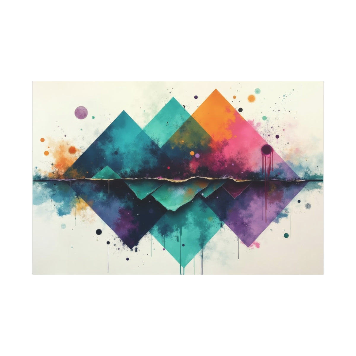 Vibrant Geometric Reflections