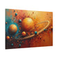 Galactic Harmony in Sunset Tones