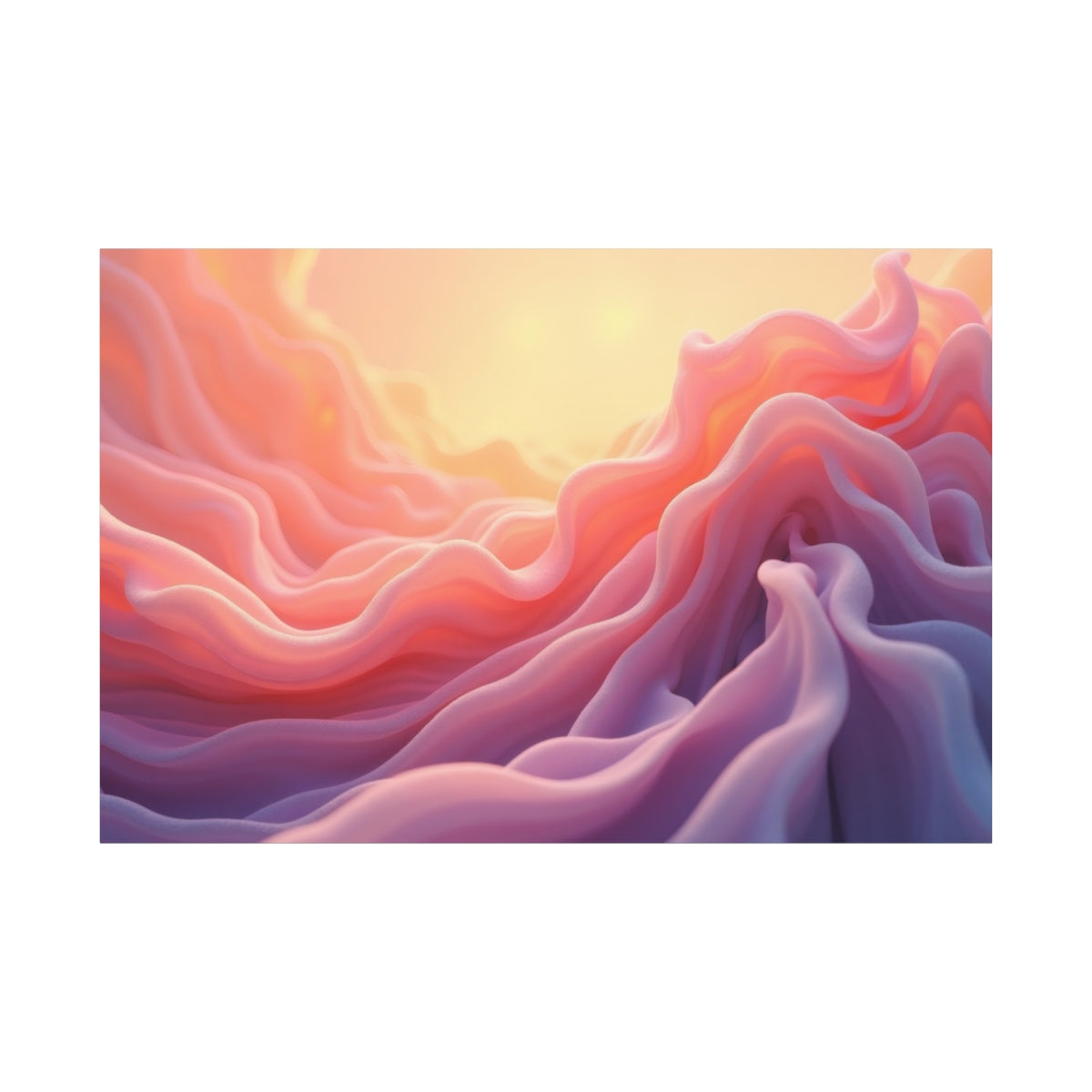 Sunset Waves of Fabric