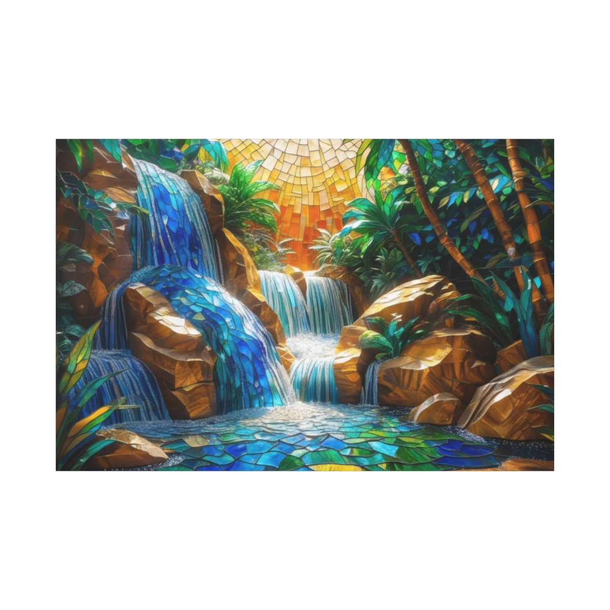 Luminous Jungle Cascade