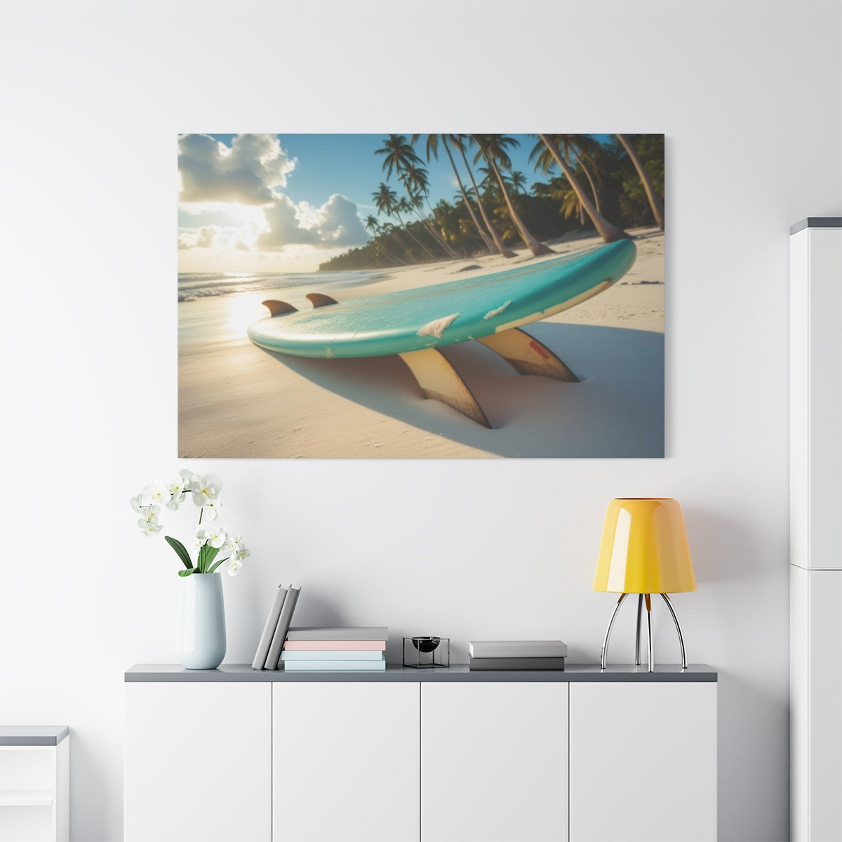 Surfboard Serenity at Dawn