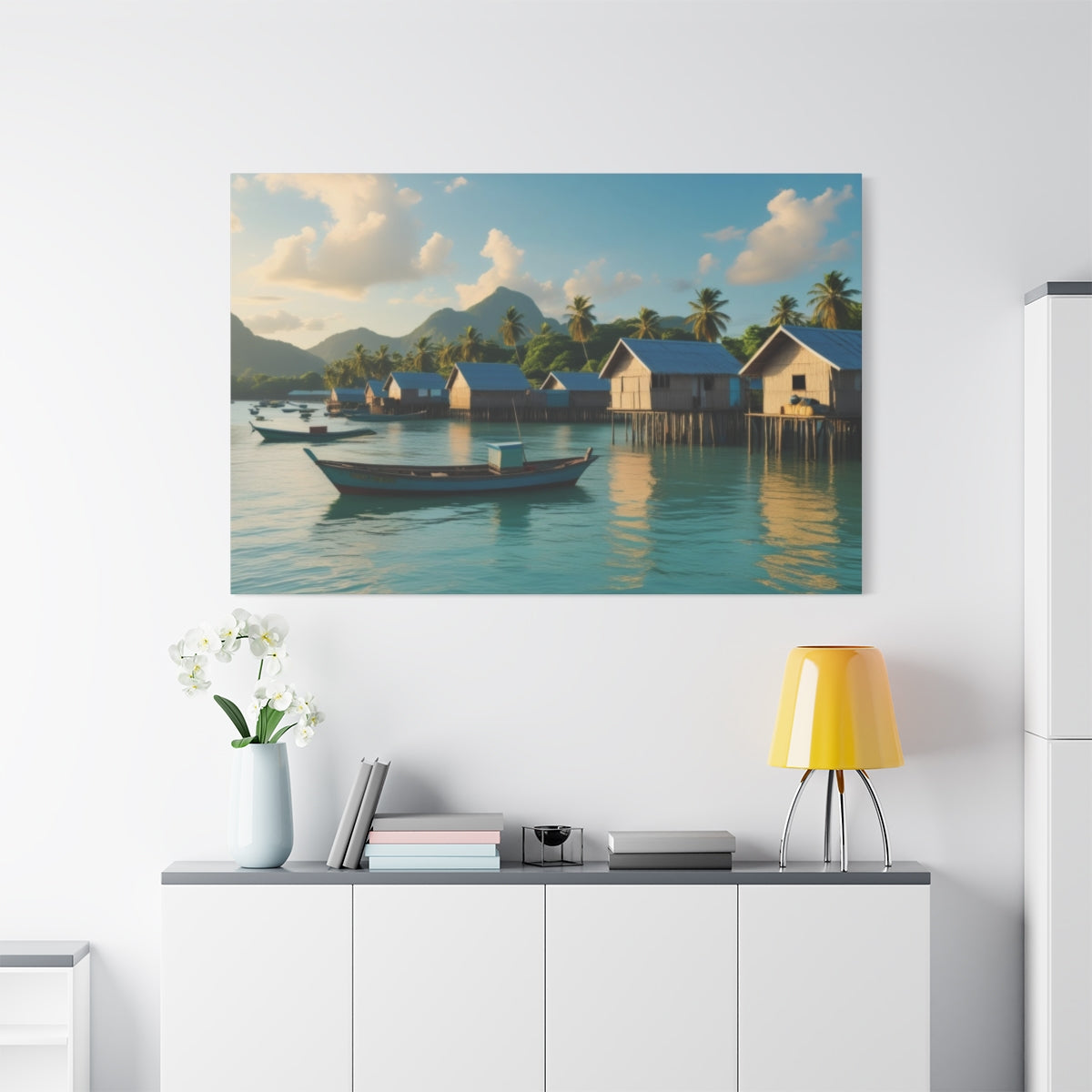 Tranquil Waters of a Stilted Village