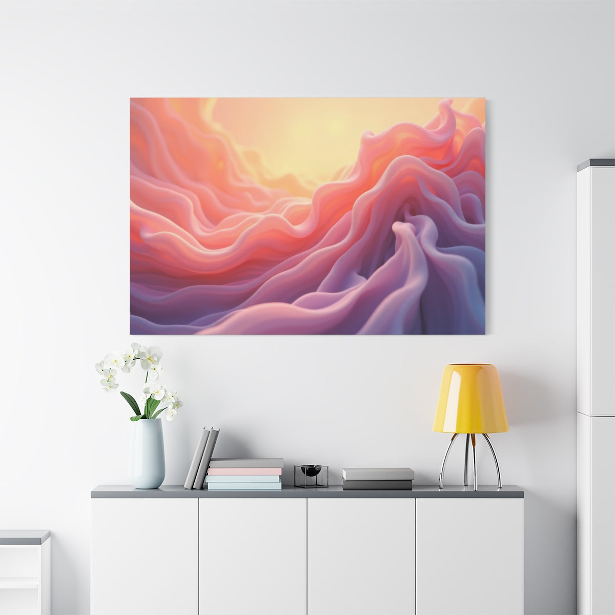 Sunset Waves of Fabric