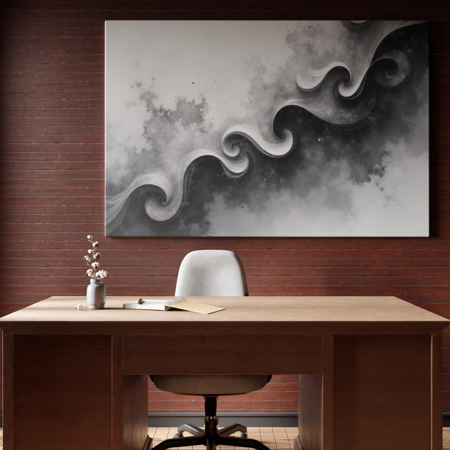 Monochrome Curvilinear Symphony