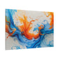 Energetic Swirls of Blue and Orange