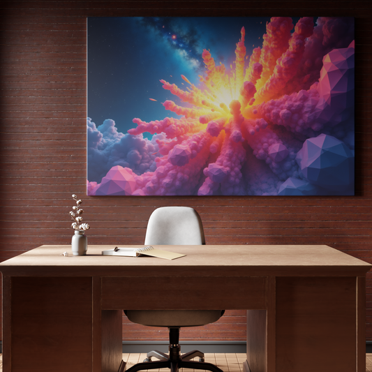 Galactic Bloom: Radiant Cosmic Explosion