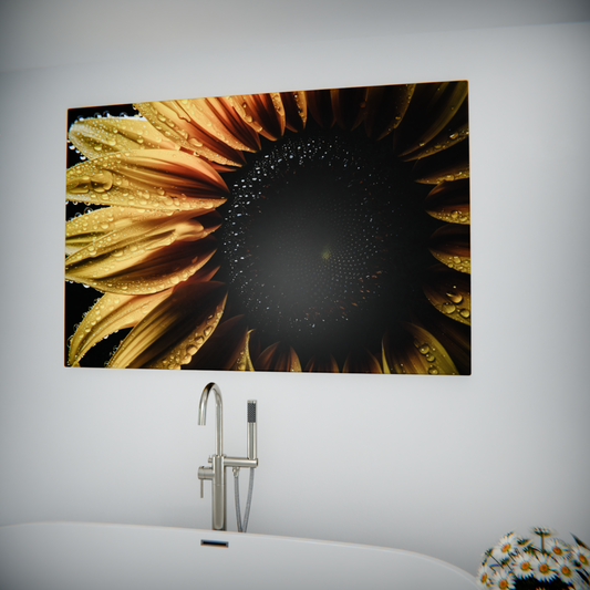 Sunflower in Dew