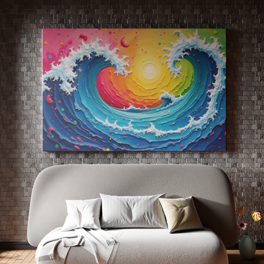 Waves of Colorful Harmony