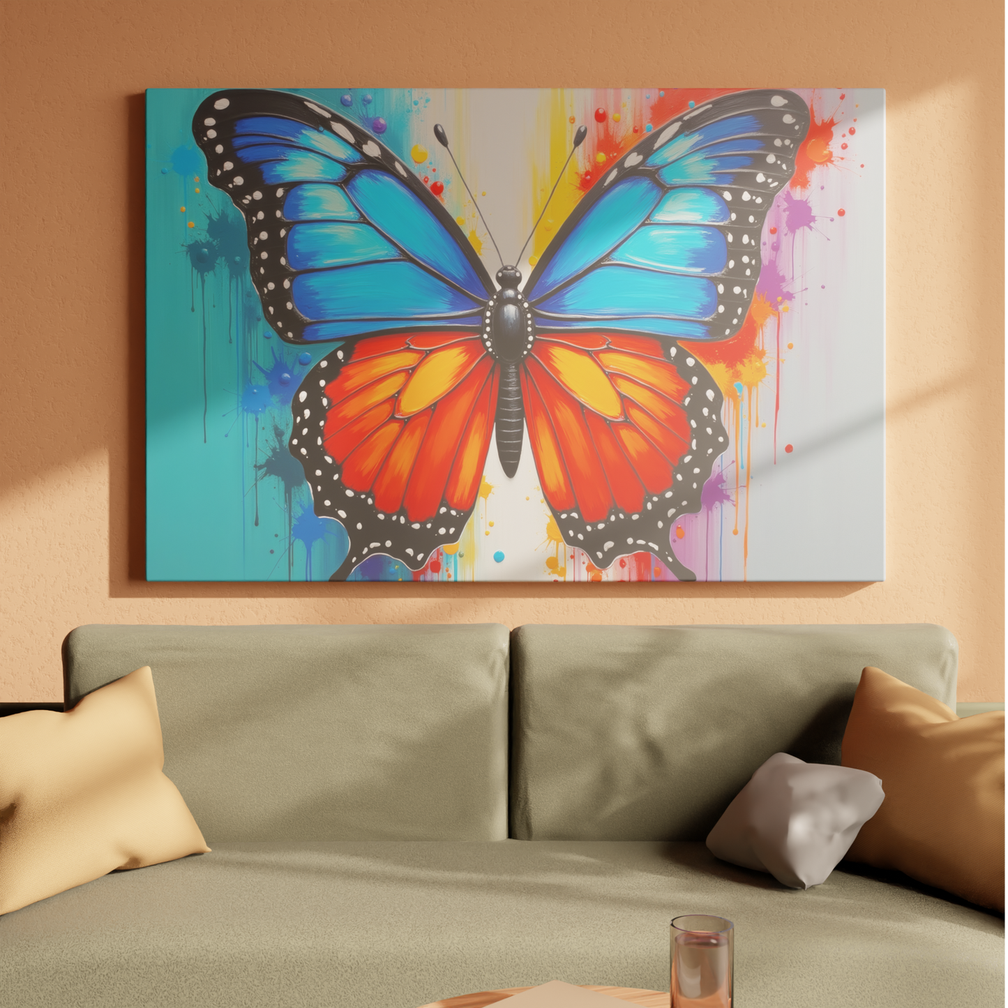 Vibrant Monarch: A Dance of Colors