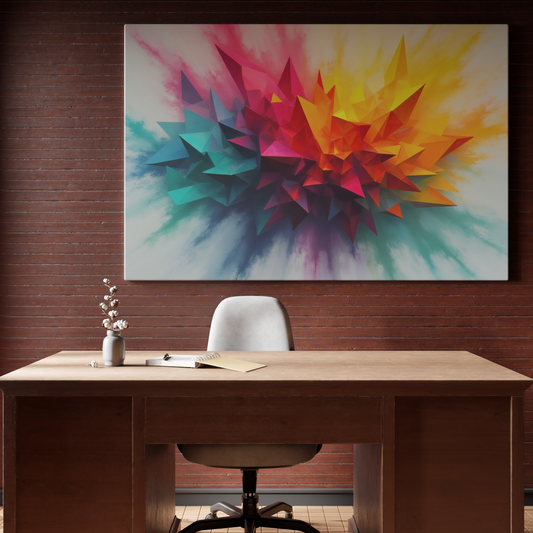 Colorful Geometric Burst