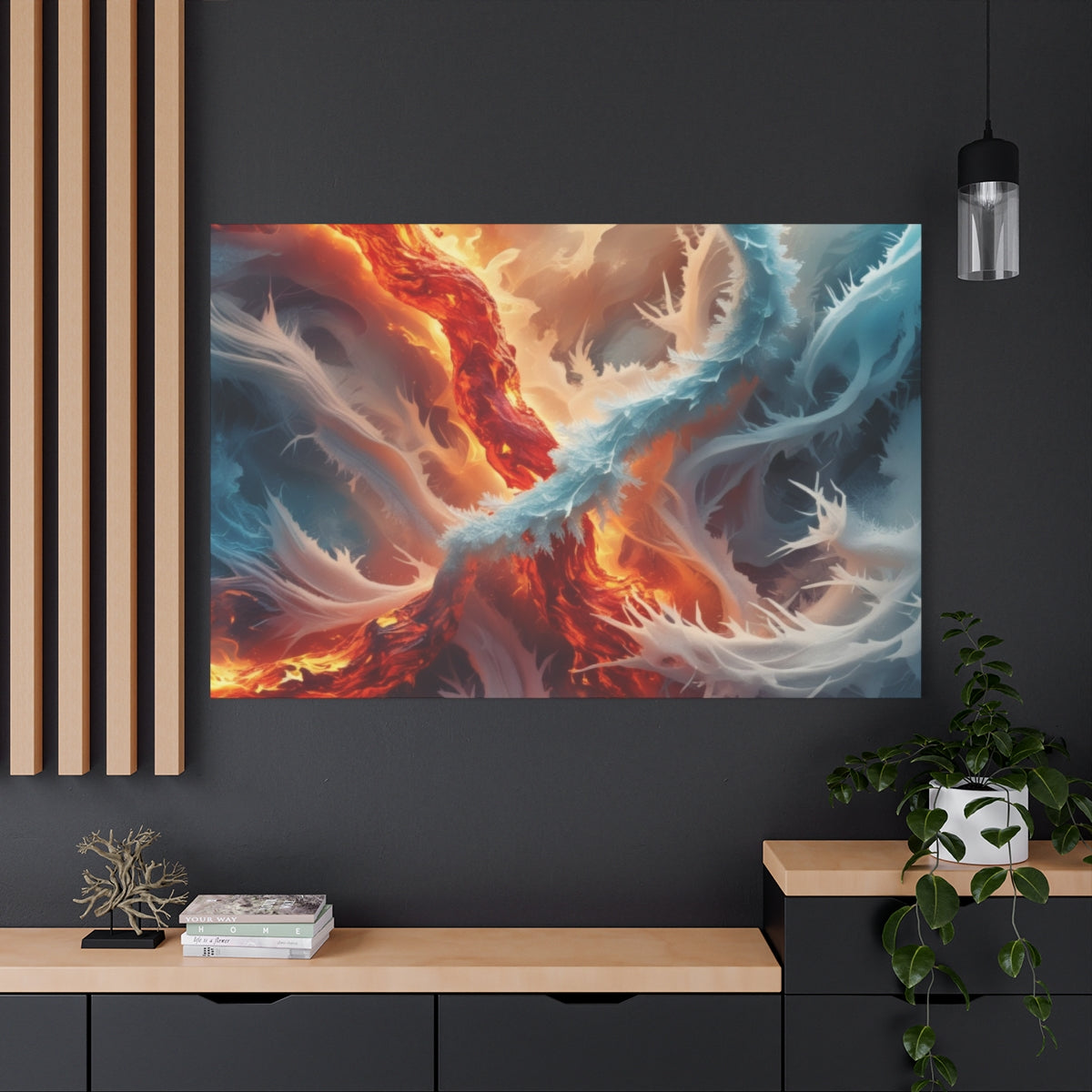 Elemental Dance of Fire and Ice