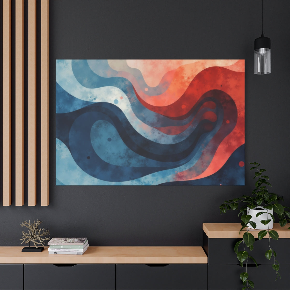 Ebb and Flow: Abstract Waves of Color