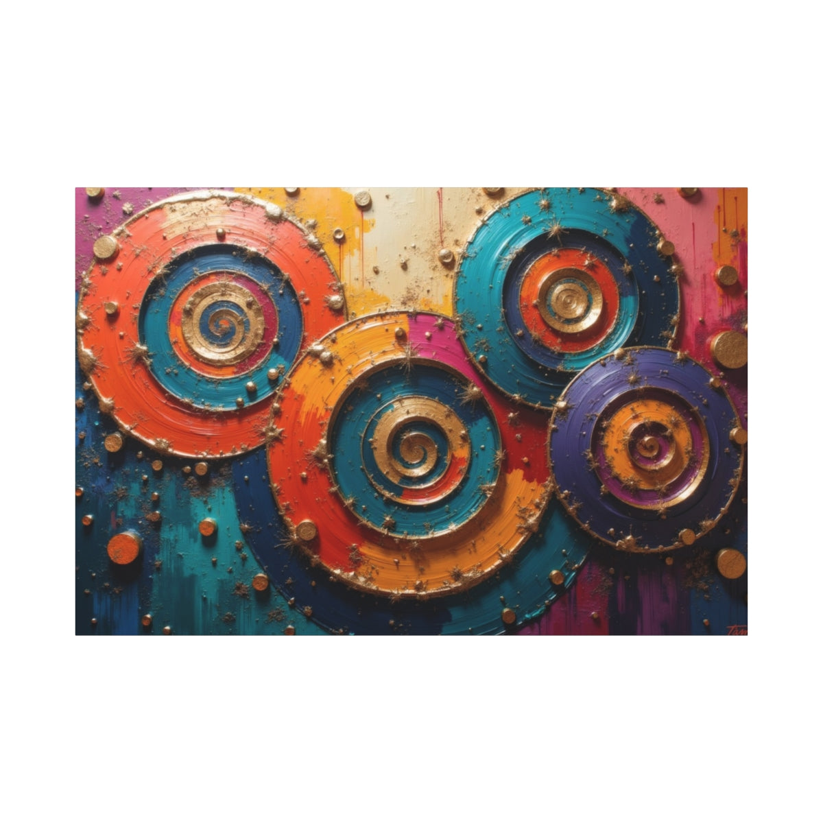 Vibrant Whirls of Imagination