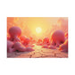 Surreal Sunset on the Pink Plains