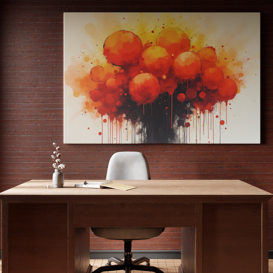 Eruption of Red and Orange