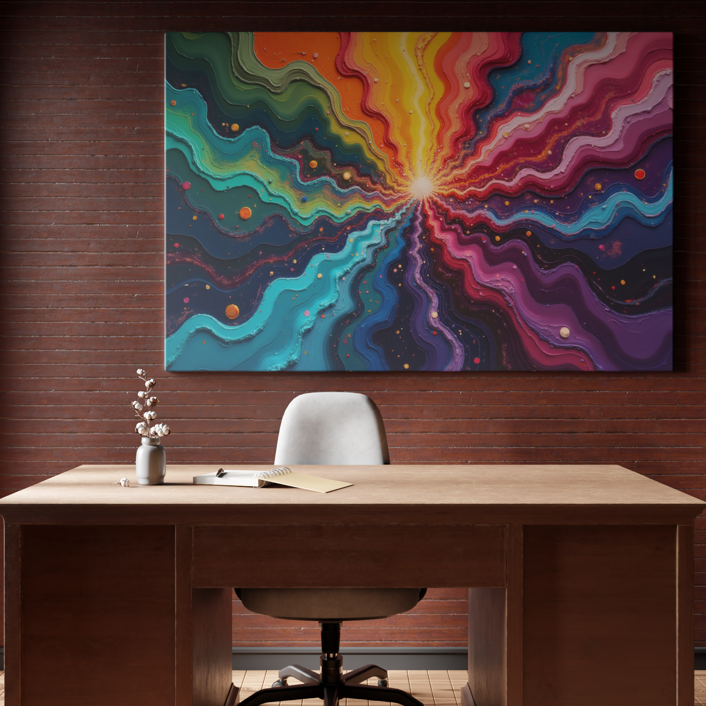 Vibrant Cosmic Eruption