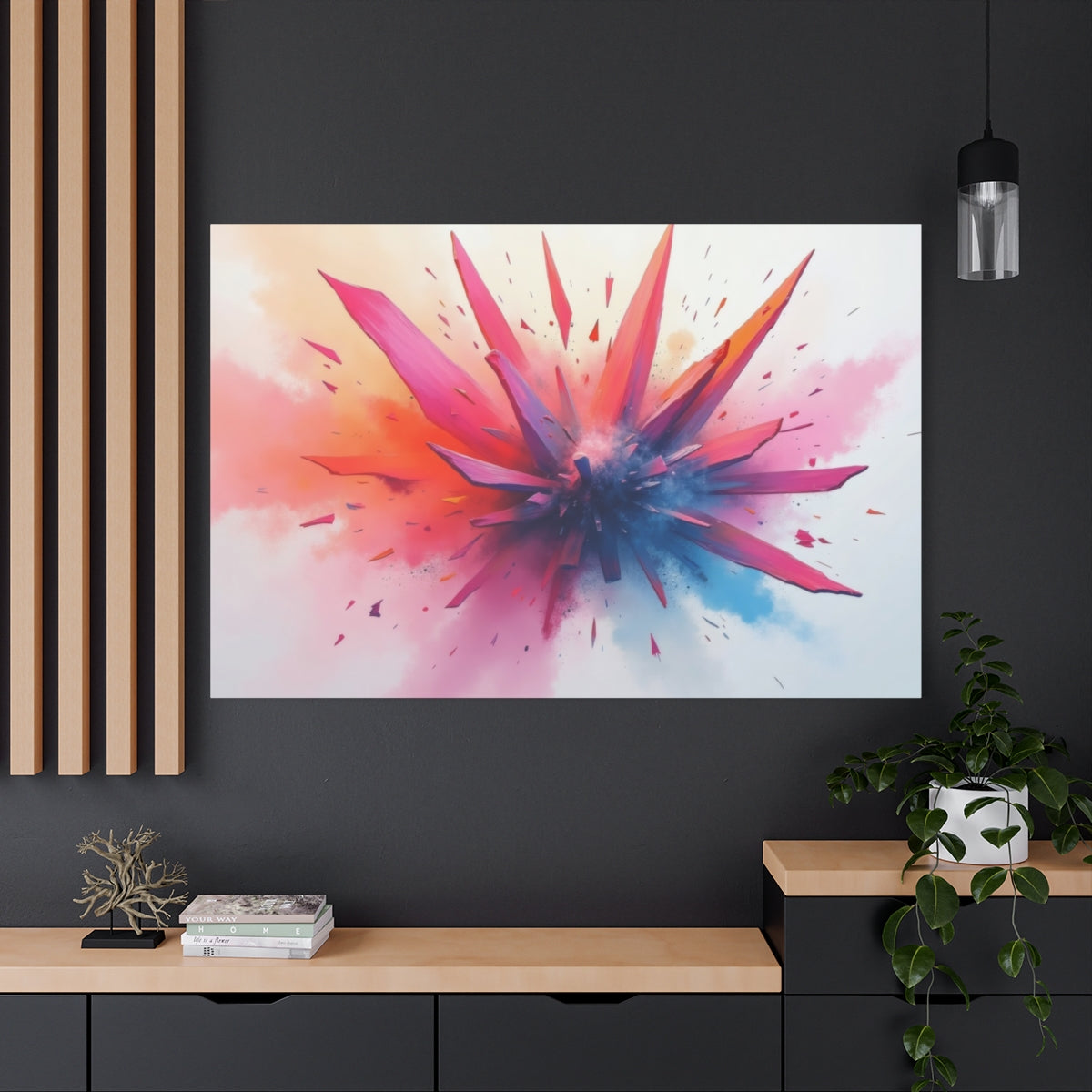 Explosive Hues: A Burst of Color