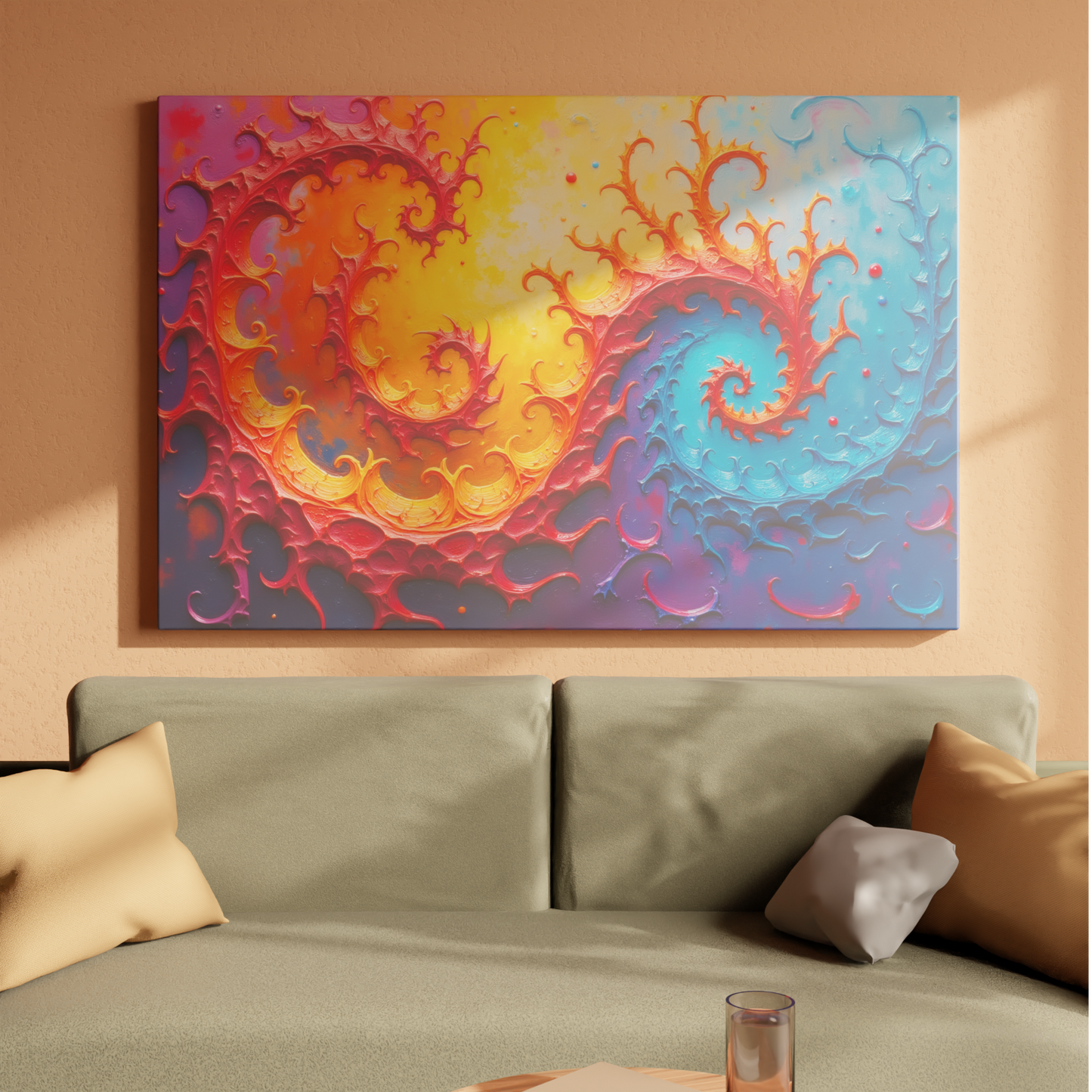 Fractal Dance of Fire and Ice