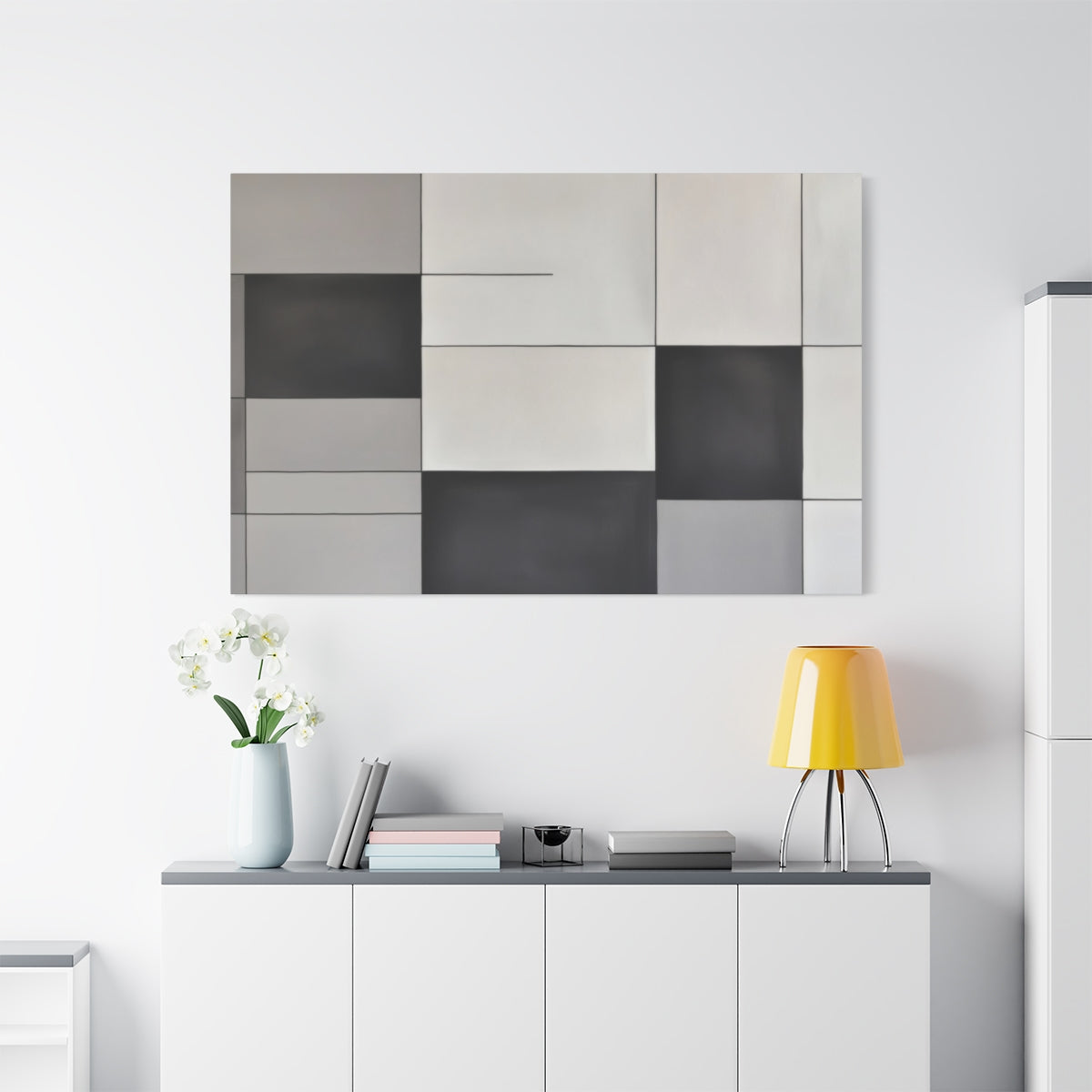 Monochrome Geometric Harmony