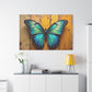 Vibrant Wings on Rustic Canvas