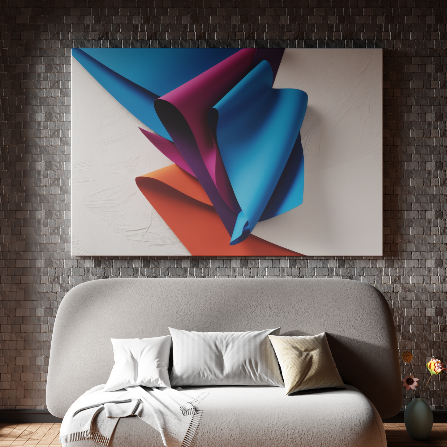 Vibrant Folds of Color