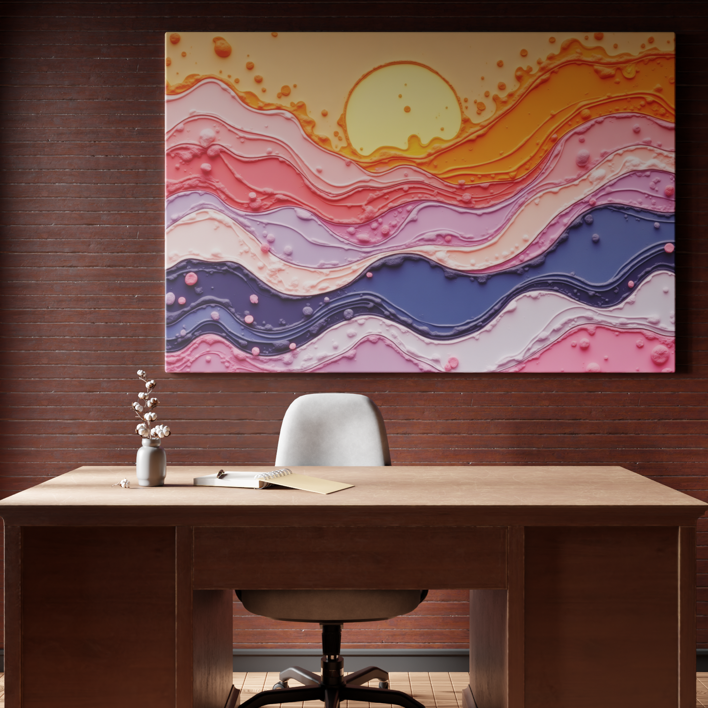 Sunset Symphony in Pastel Waves
