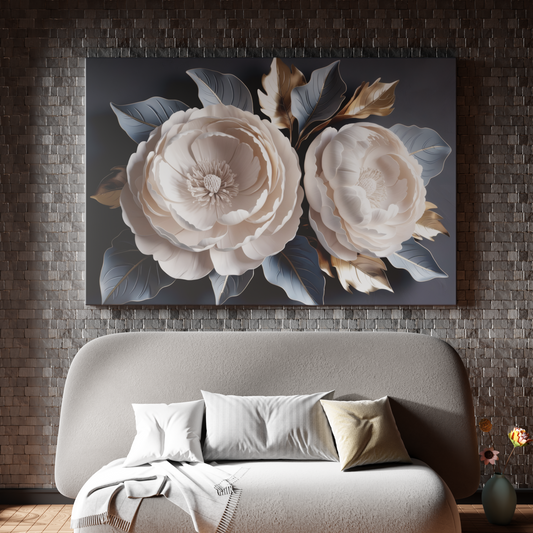 Blossoms in Metallic Hues