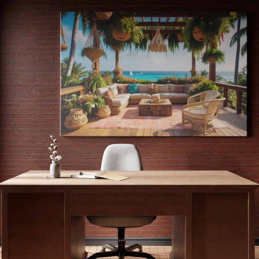 Tropical Oasis Retreat on a Beachfront