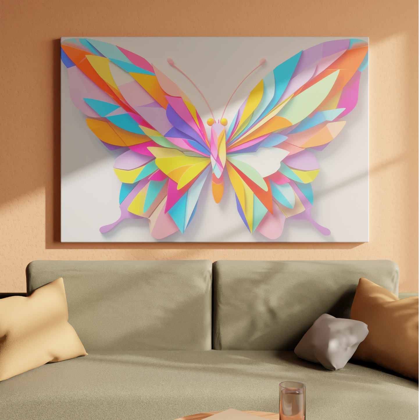 Vibrant Kaleidoscope Butterfly