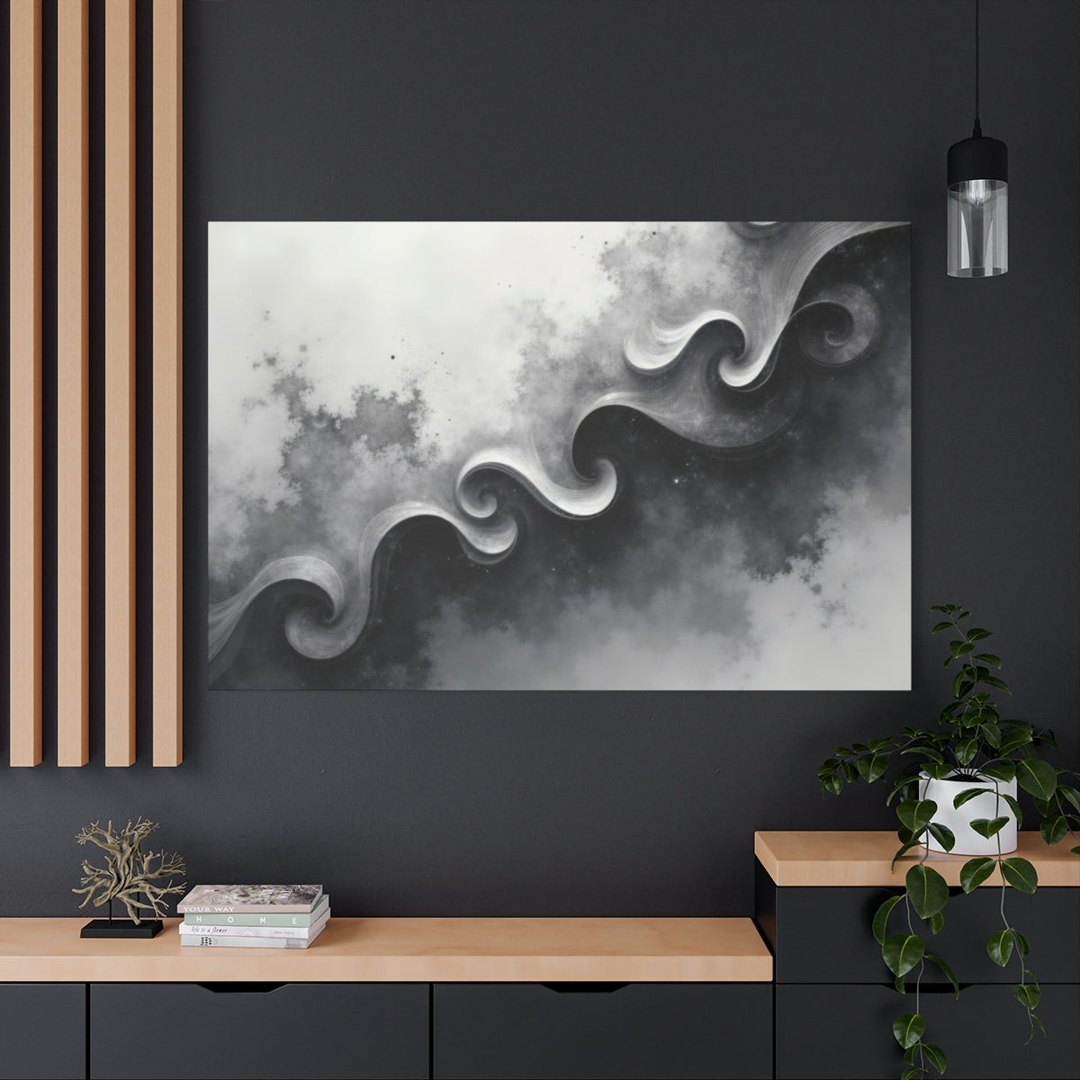Monochrome Curvilinear Symphony