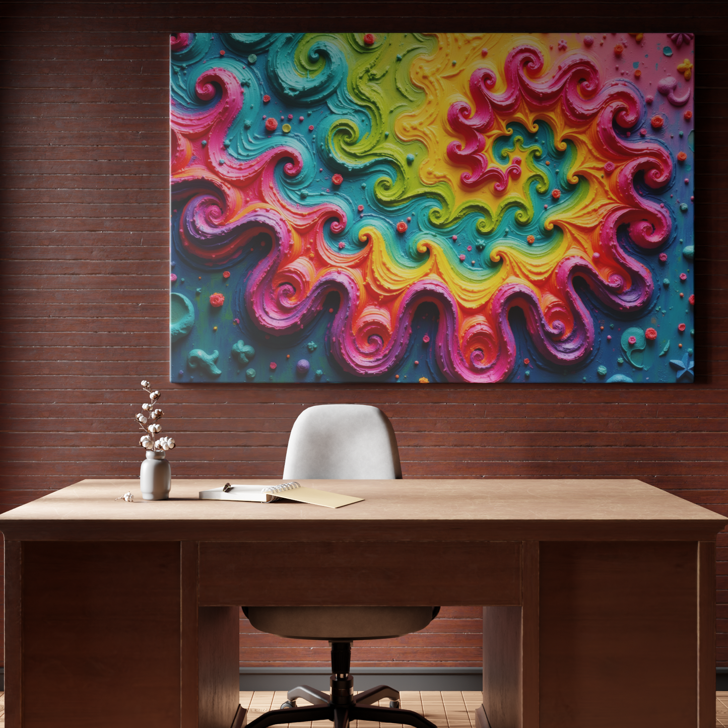 Swirling Vortex of Colors