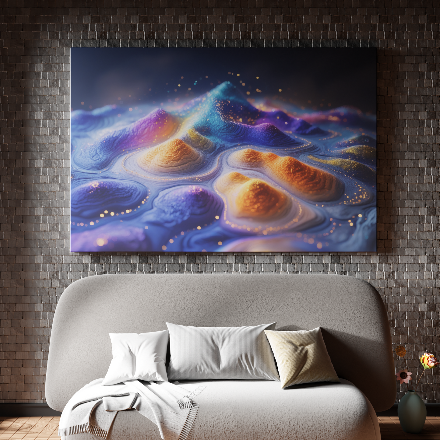 Galactic Terrains: A Cosmic Canvas
