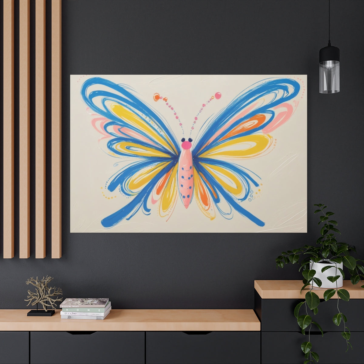 Vibrant Butterfly Whirl