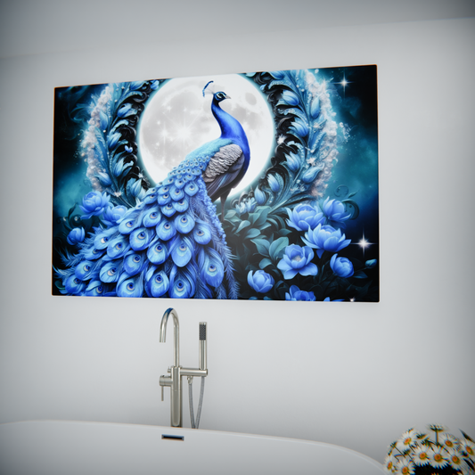 Mystical Moonlit Peacock