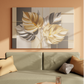 Golden Leaves on Geometric Canvas
