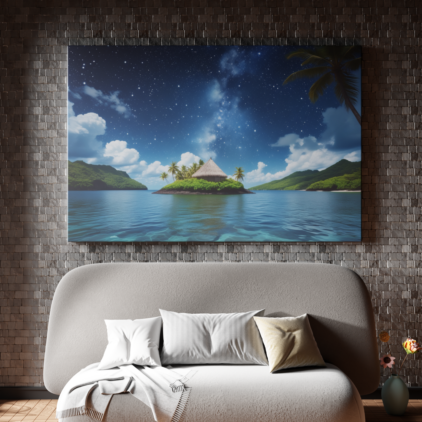 Island Dreamscape under the Stars