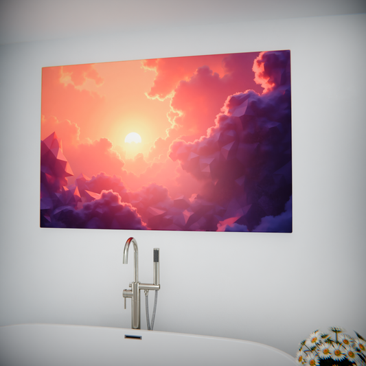 Geometric Sunset Symphony