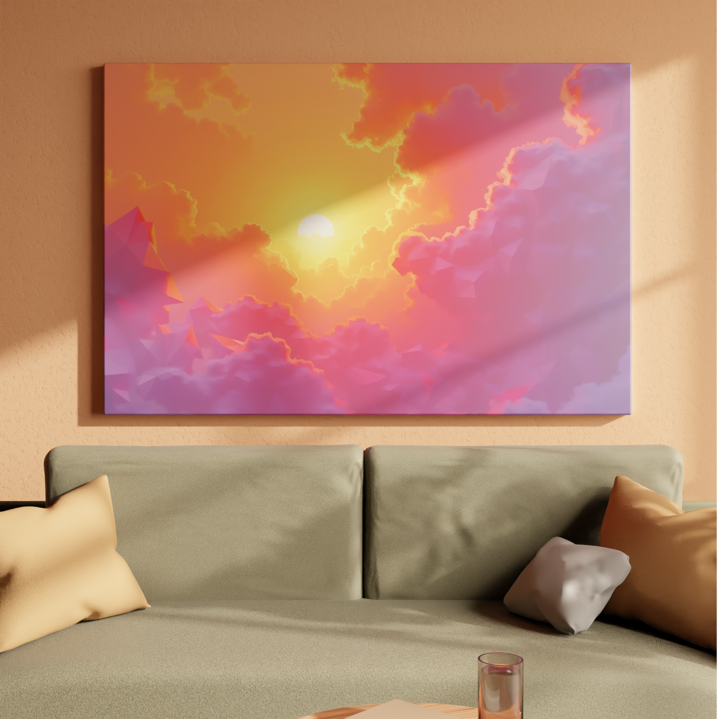 Geometric Sunset Symphony